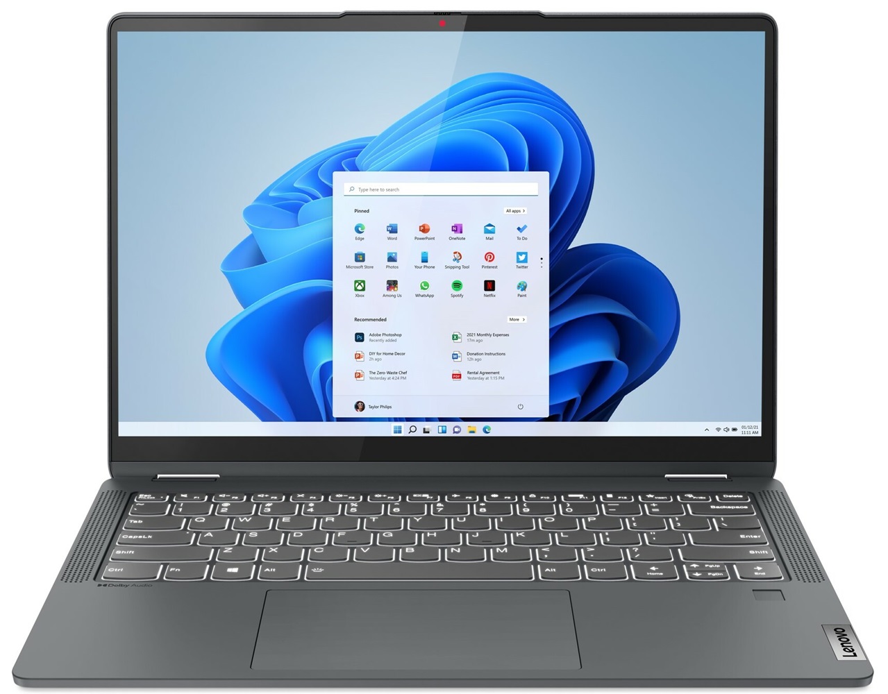 Lenovo IdeaPad Flex 5i 14IAU7 (82R700KHIN) (Core i3 12th Gen/8 GB/512 GB SSD/Windows 11)
